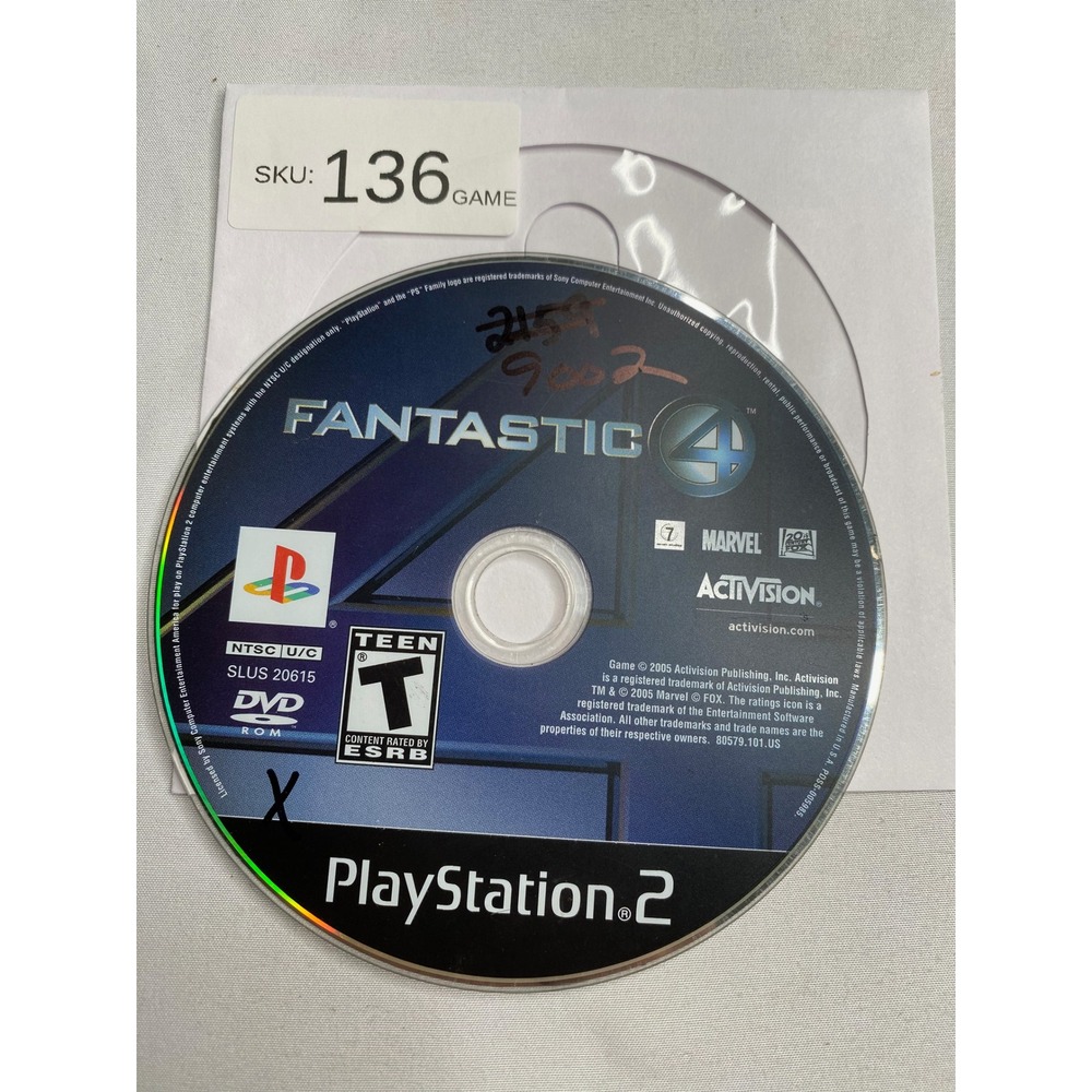 Fantastic 4 Sony PlayStation 2